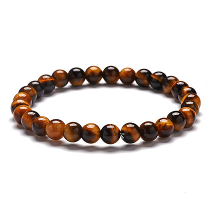 Natural Tiger Eye Bracelet with S925 Silver Jewelry
