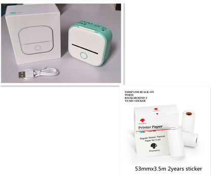 Mini Bluetooth Label & Photo Printer