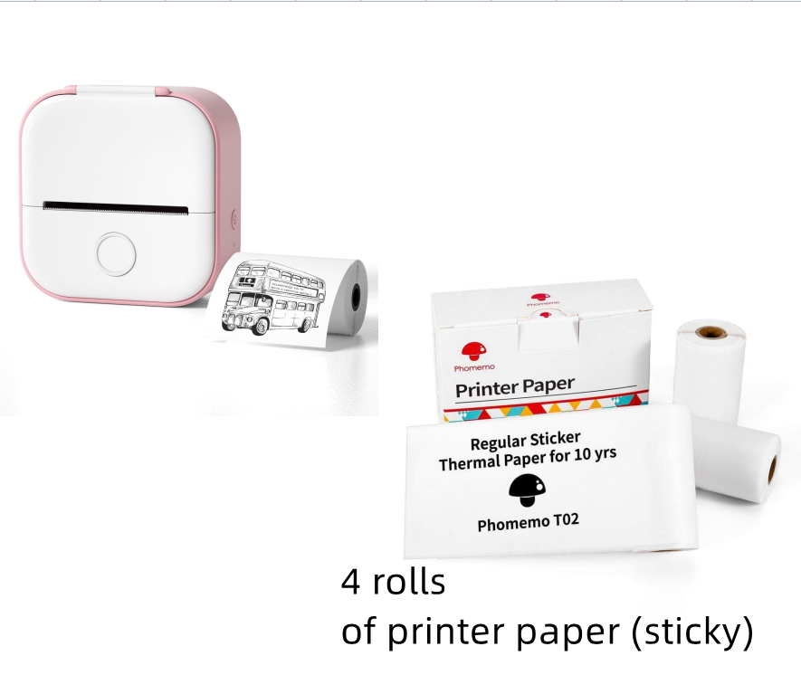 Mini Bluetooth Label & Photo Printer
