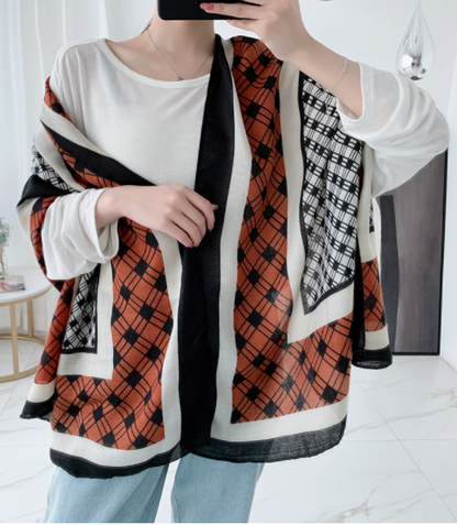 Women's Plaid Shawl - Warm Wrap