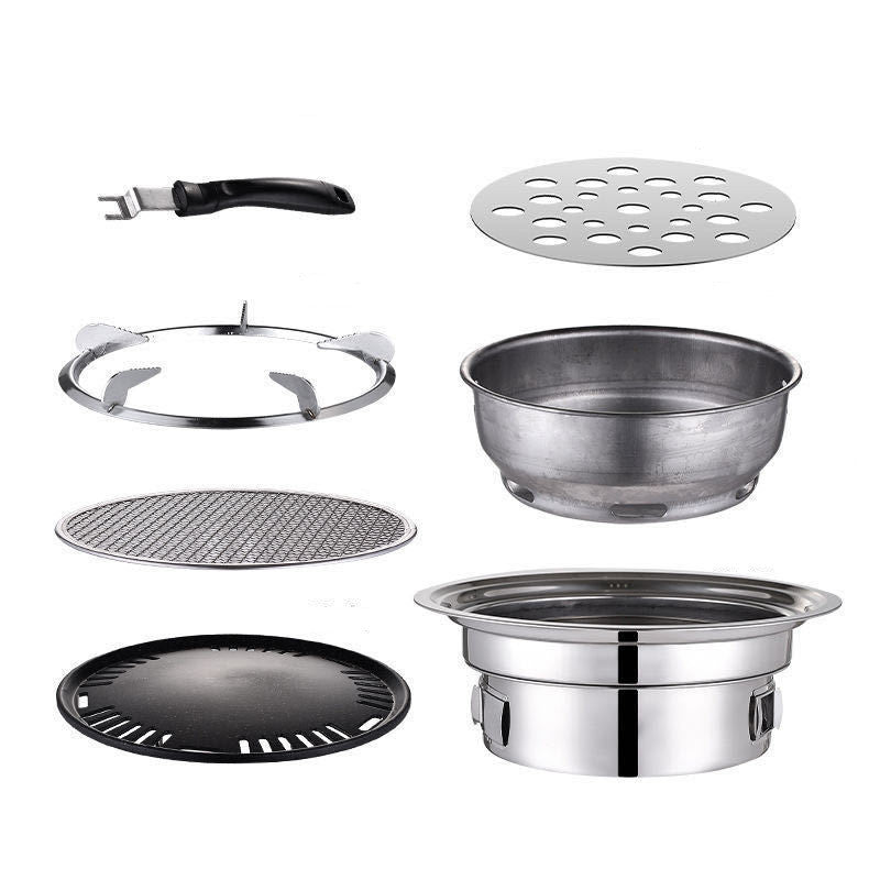 Korean Non-Stick Stainless Steel Barbecue Grill