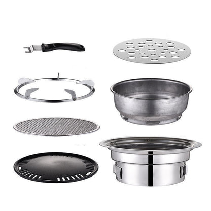 Korean Non-Stick Stainless Steel Barbecue Grill