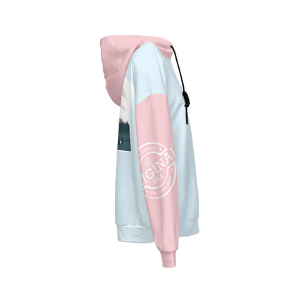 Women’s Original Era "Pink Moon" Relaxed Fit Hoodie With Front Patch-Super Heavy 375g