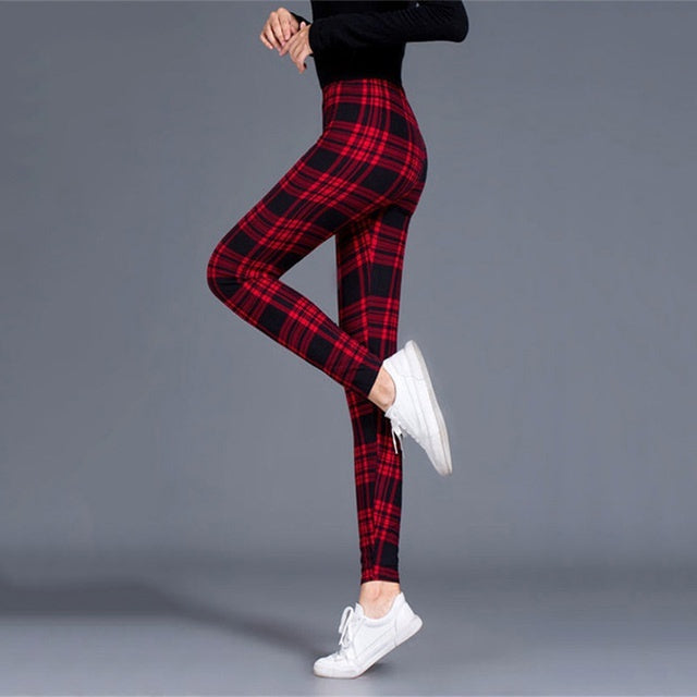Women's Plaid Leggings Leggings