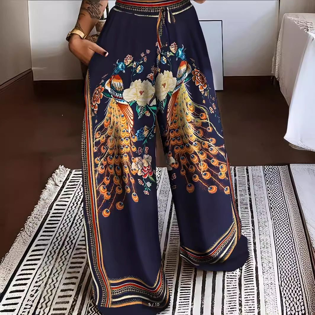 Women's Peacock Harem Pants