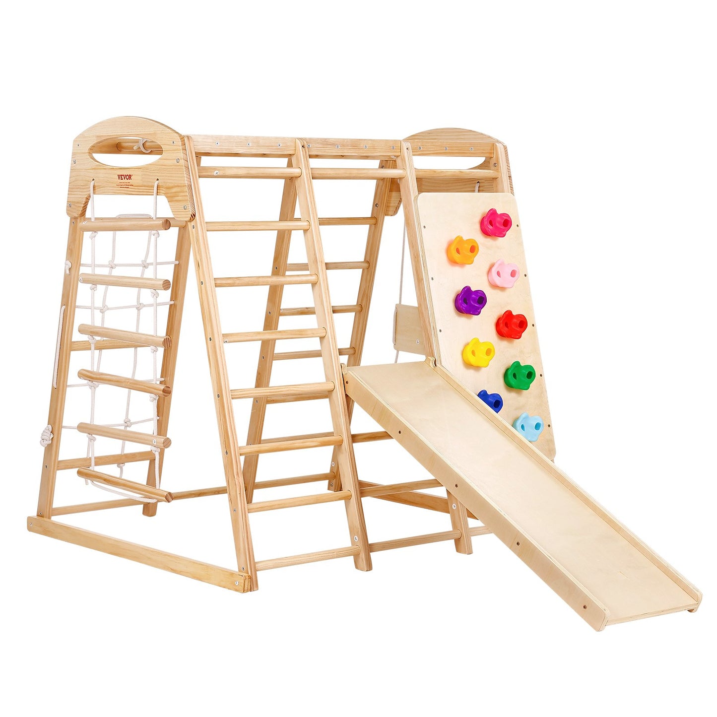 Indoor Jungle Gym, 7-in-1 Toddler Indoor Playground (47.2 X 58 X 56in)