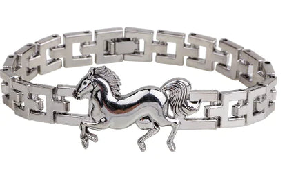 Retro Punk Running Horse Bracelet