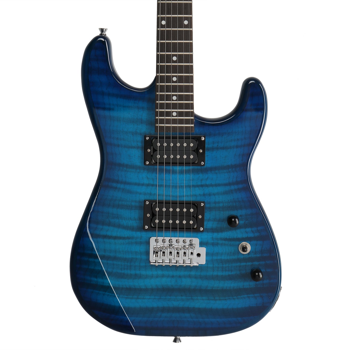 Glarry Electric Blue ST Guitar