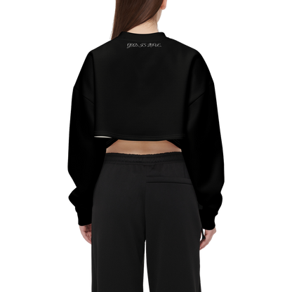 Women’s ORIGINAL ERA "TRUE FEELINGS" Cropped Crewneck Sweatshirt-Techno Scuba Knit