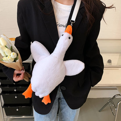 Duck Plush Messenger Bag for Girls