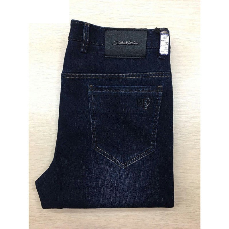 Men's Business Casual Fleece-Lined Slim Jeans