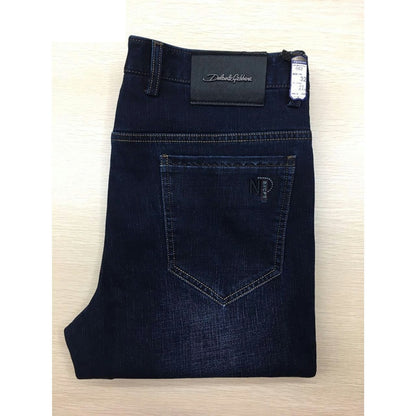 Men's Business Casual Fleece-Lined Slim Jeans
