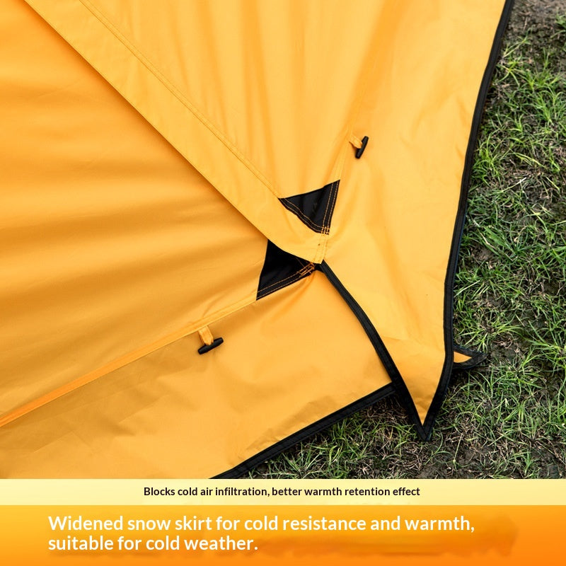 Portable Four-Season Tent, Winter-Proof, Rain-Resistant, For High Mountains