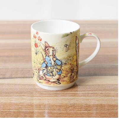 Whimsical Rabbit Cartoon Milk Mug