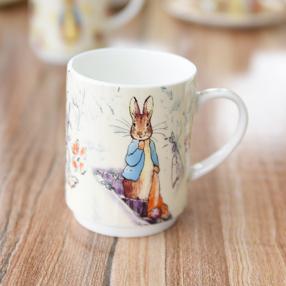 Whimsical Rabbit Cartoon Milk Mug