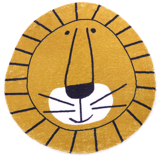 Adorable Kids' Cartoon Play Rug, Machine Washable