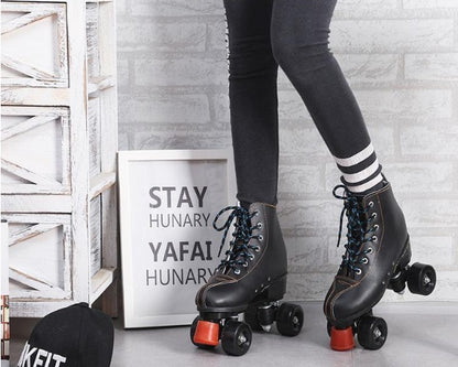 Black Street Shoe Cover Quads Roller Skates