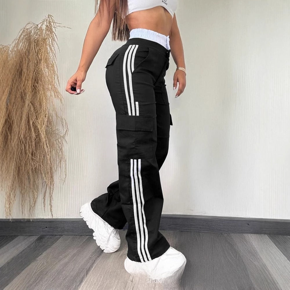 Leisure Sports Wide-leg Overalls