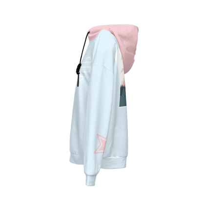 Women’s Original Era "Pink Moon" Relaxed Fit Hoodie With Front Patch-Super Heavy 375g