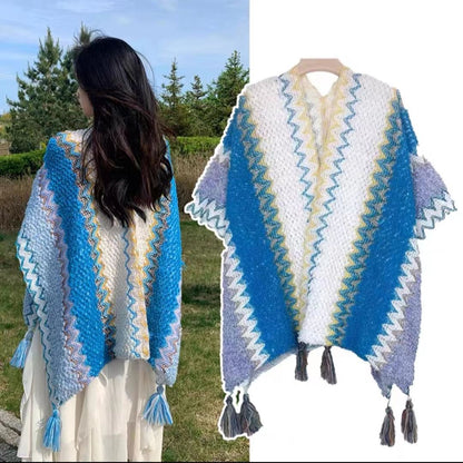 Yunnan Vintage Fringe Travel Shawl