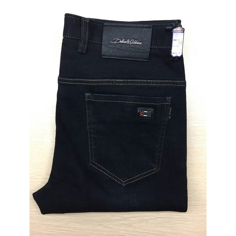 Men's Business Casual Fleece-Lined Slim Jeans
