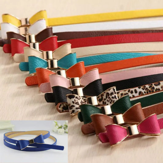Bowknot Leather Belt for Women
