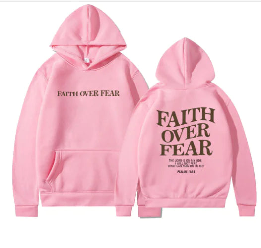 Faith Over Fear Casual Hoodie