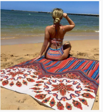 Three-Piece Bikini Set with Shawl