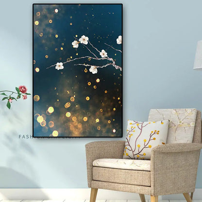 3-Piece Plum Blossom Canvas Art Set for Home Decor
