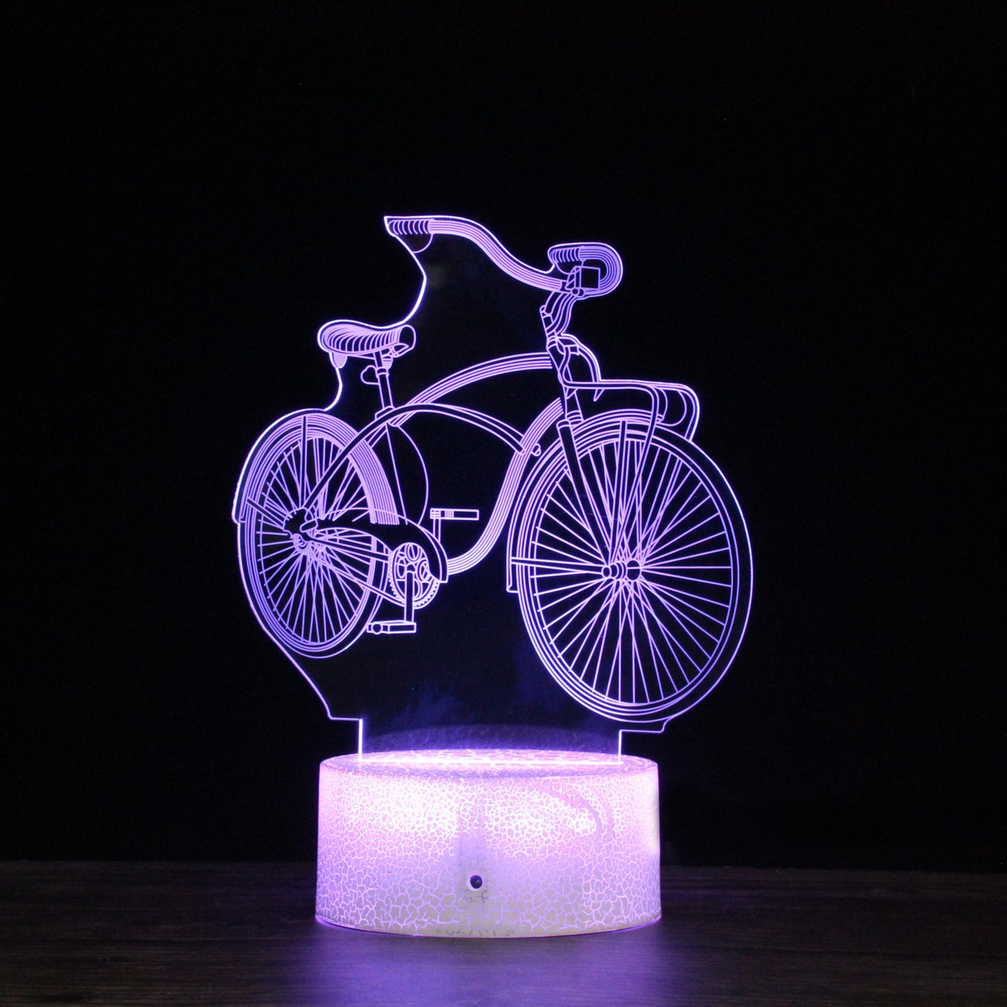 Creative RGB Remote Control 3D Bicycle LED Lamp