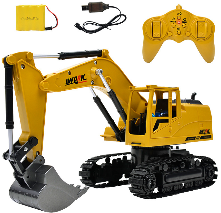 2.4G Alloy Excavator 1:24 Remote Control Toy