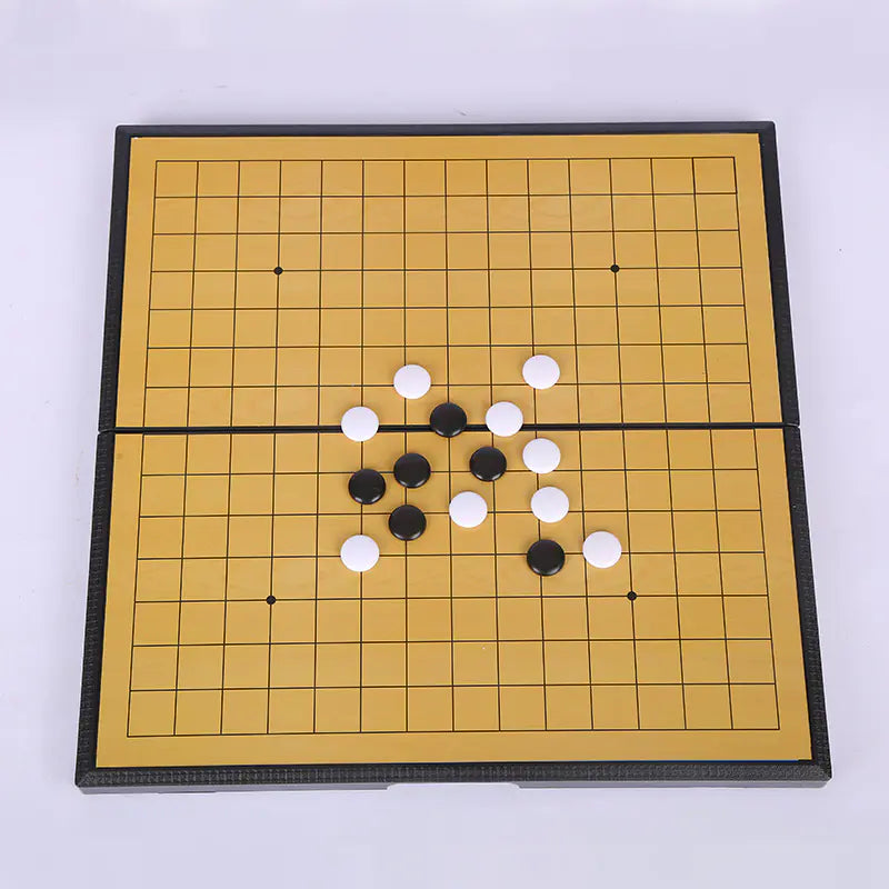 Magnetic Folding Five-in-a-Row Board Game for Kids