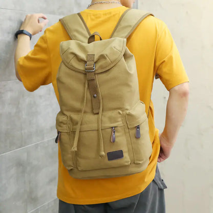 Men's Retro Large Capacity Outdoor Backpack