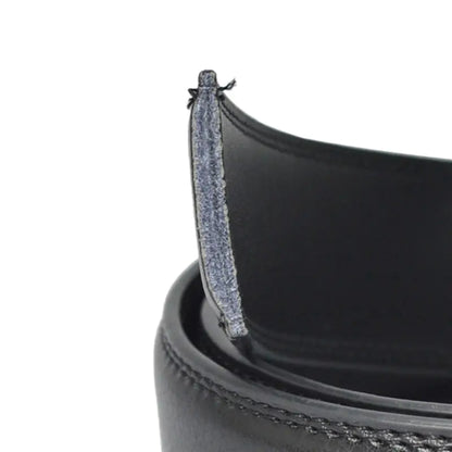 Sleek Men's Leather Belt with Card Holder