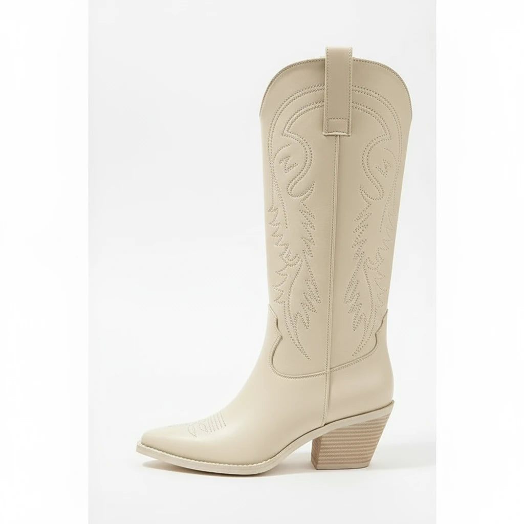 Women's Chic Western Embroidery Boots