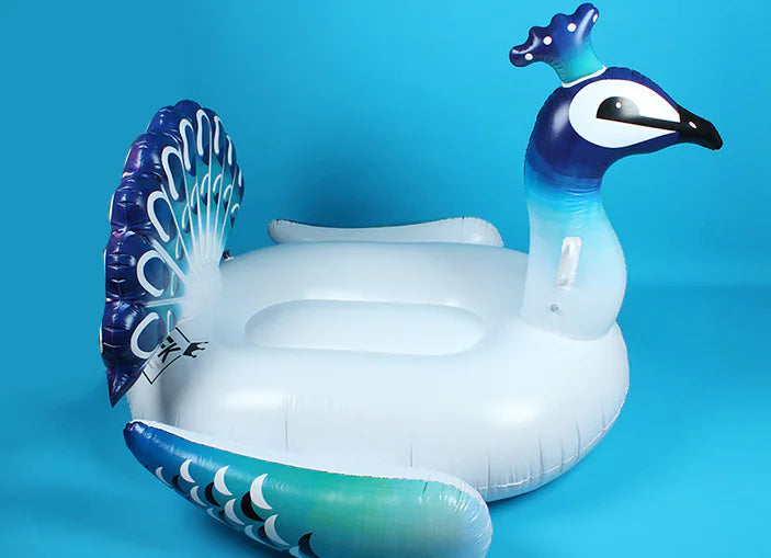 Inflatable Peacock Pool Float and Lounge Raft