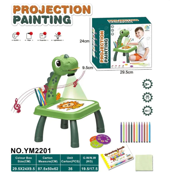 LED Projector Drawing Table for Kids