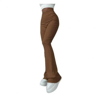 Women's Solid Color Slim Fit Fashion Micro Flared Pants