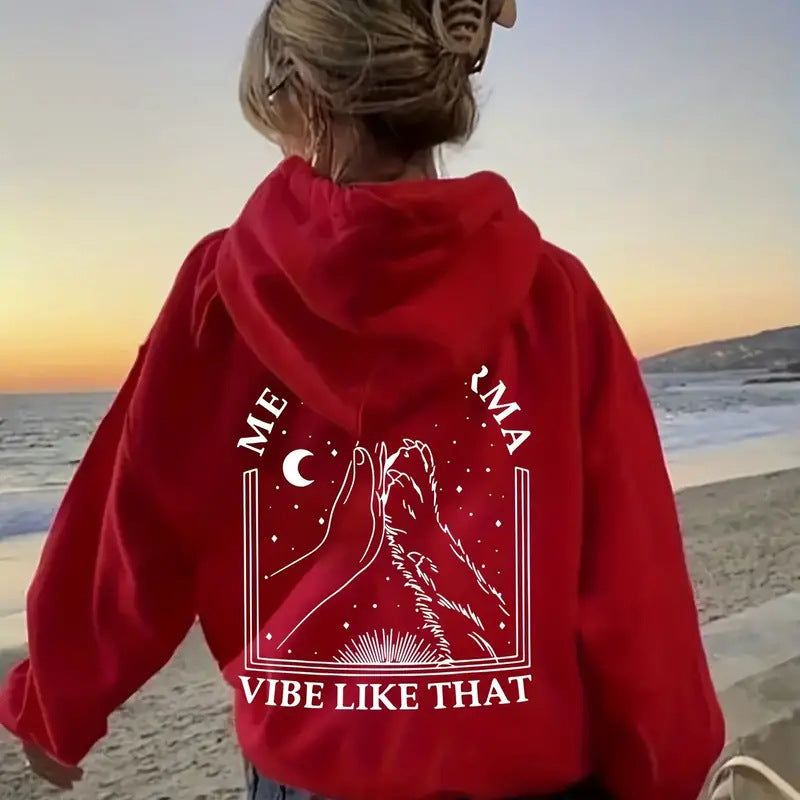 Women's "Me and Karma" Hooded Sweater