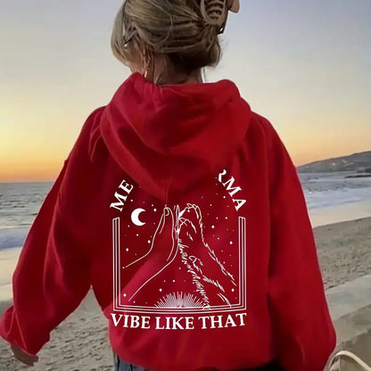 Women's "Me and Karma" Hooded Sweater