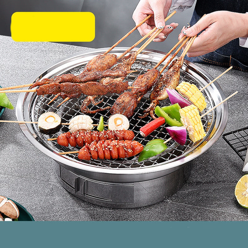 Portable Stainless Steel Korean Charcoal BBQ Grill