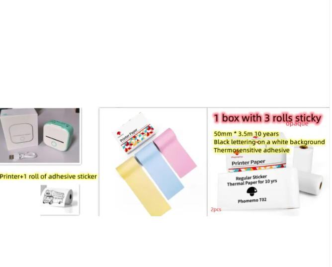Mini Bluetooth Label & Photo Printer