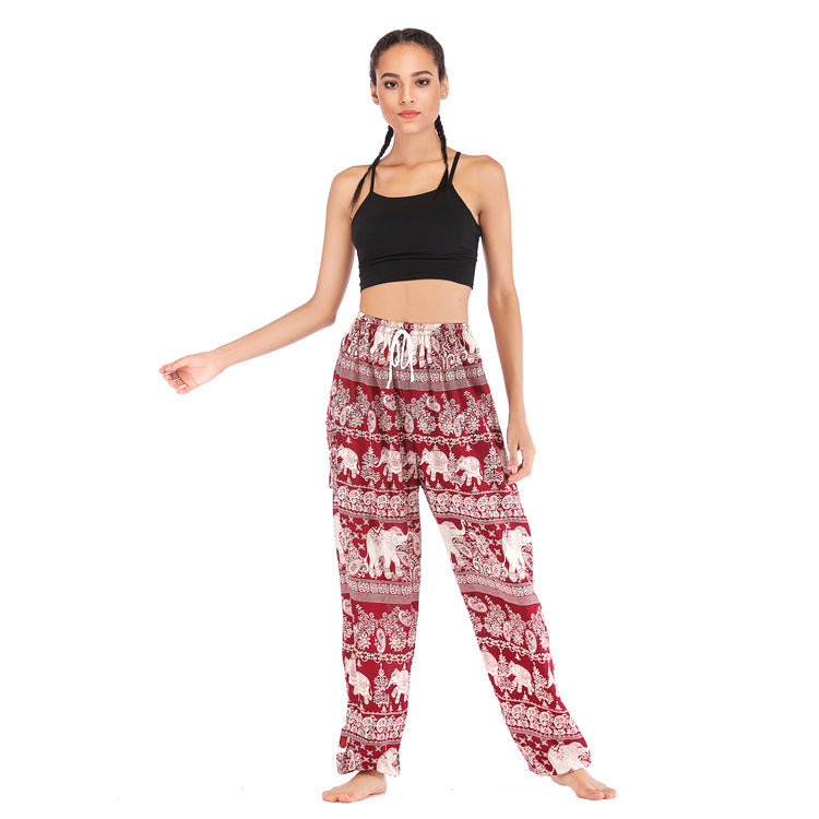 Women's Casual Laced Harem Pants
