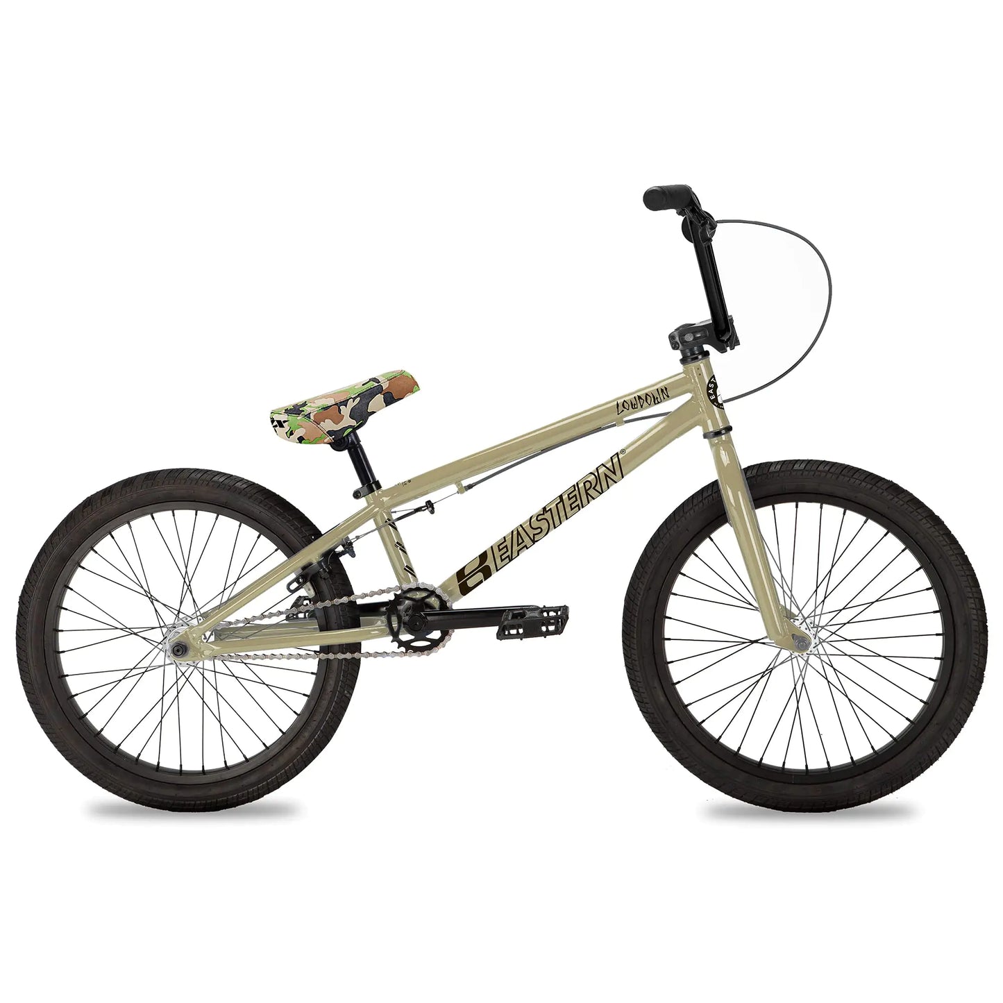 Eastern BMX Bikes - 20" Lowdown Model, Lightweight Freestyle Bike - Designed by Professional BMX Riders at (Tan & Camo)