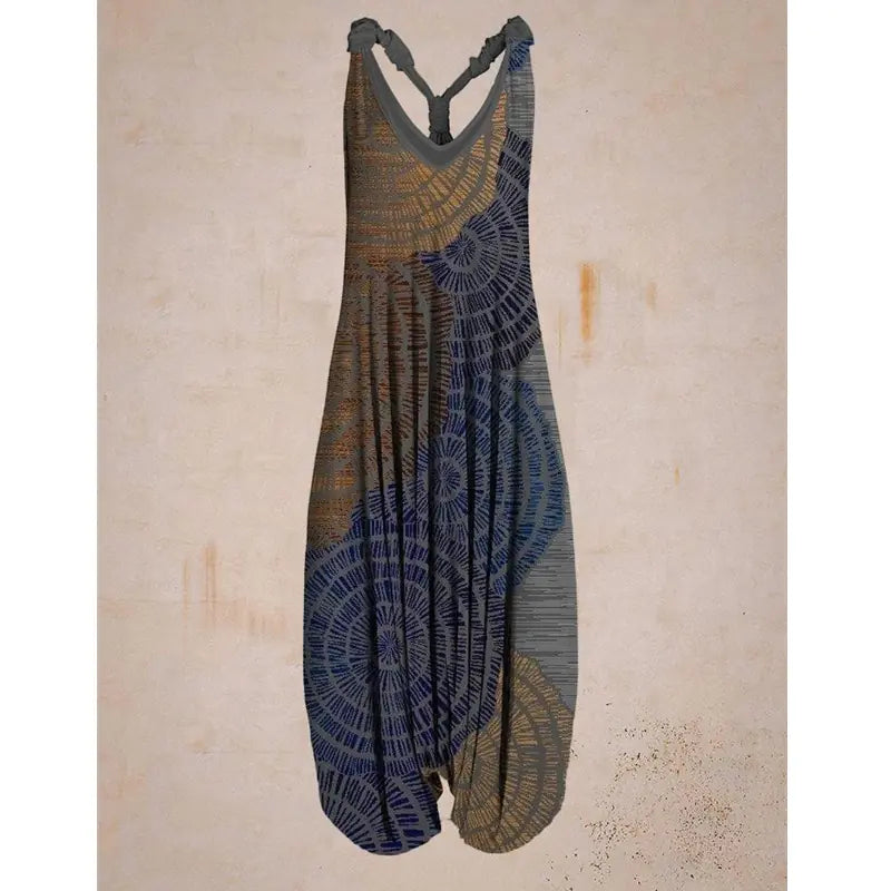 Women's Bohemian Loose Harem Jumpsuit