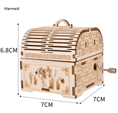 Creative Wooden Hand Music Box Puzzle Toy Kit