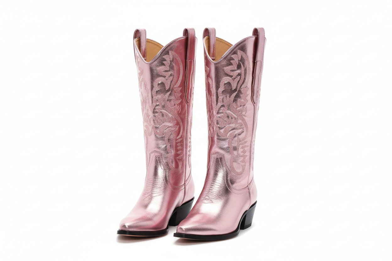 Beautiful PU Leather Sleeve Martin Boots