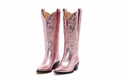 Beautiful PU Leather Sleeve Martin Boots