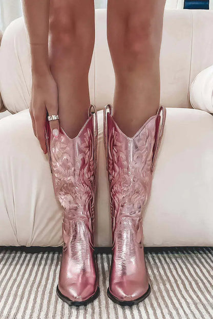 Beautiful PU Leather Sleeve Martin Boots