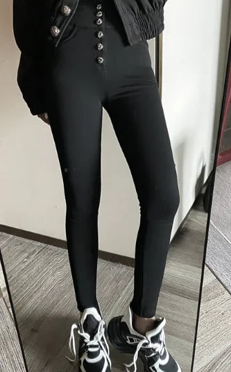 Single Breasted Black Trousers